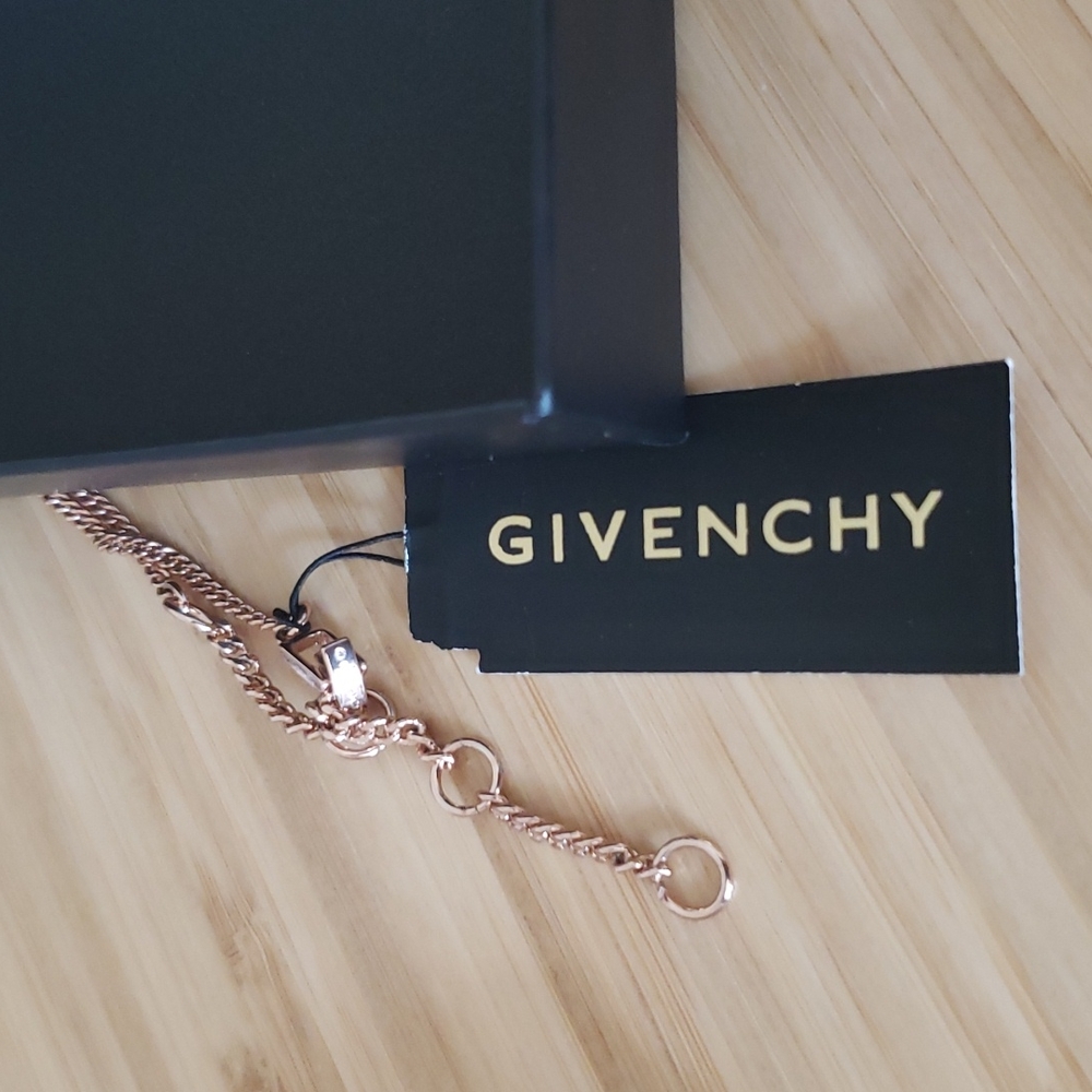 NWT givenchy crystal rose gold necklace - Picture 2 of 2